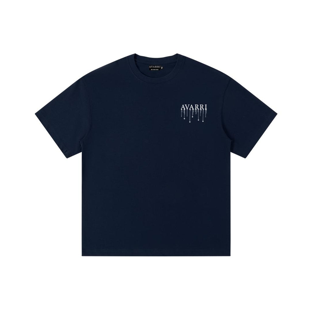 AVARRI STARS DRIP TEE DEEP NAVY