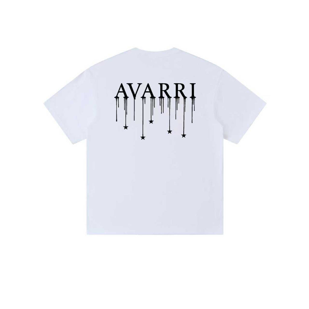 AVARRI STARS DRIP TEE MINERAL WHITE