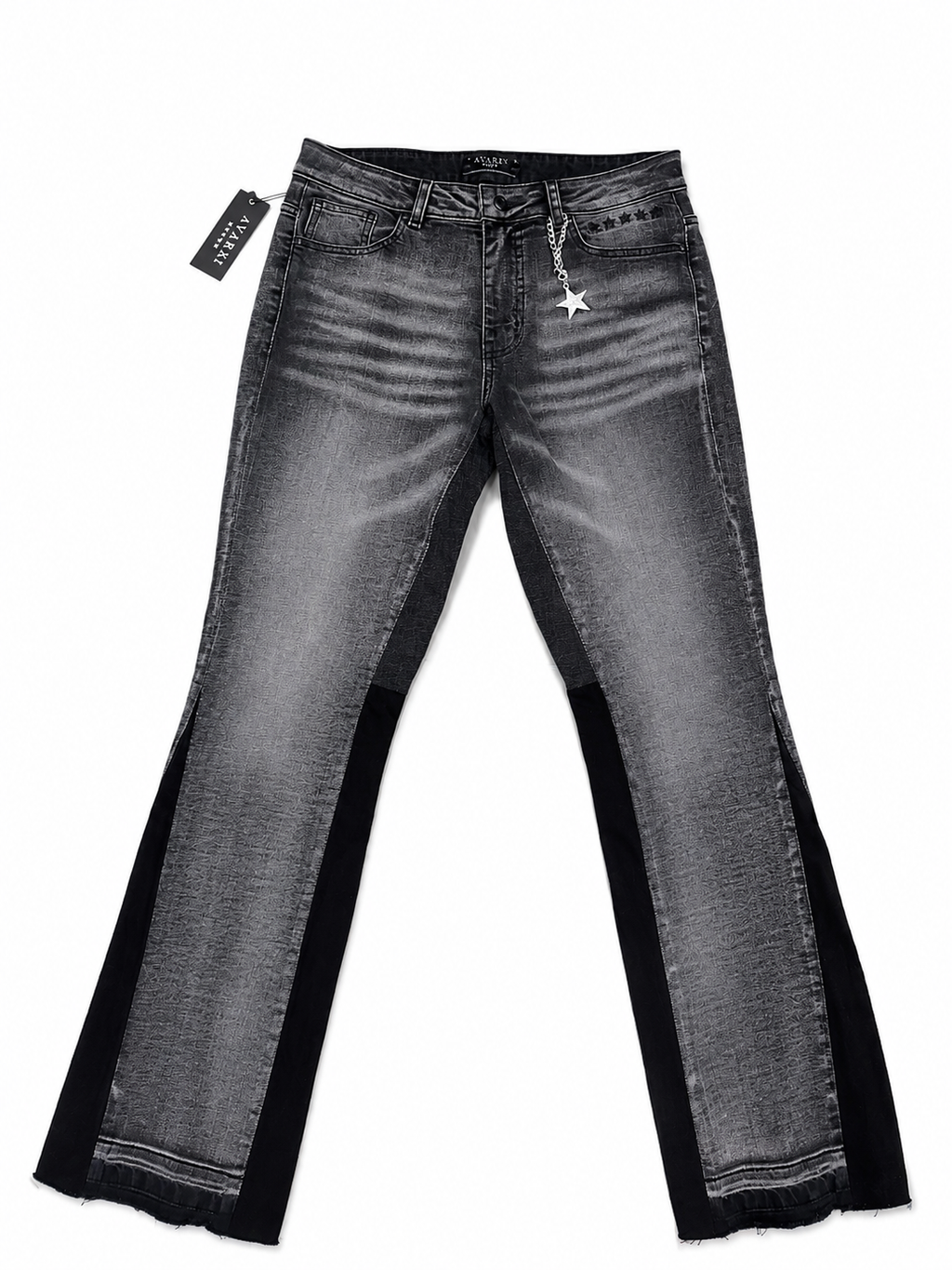 AVARRI STARS FLARED JEANS DARK GREY