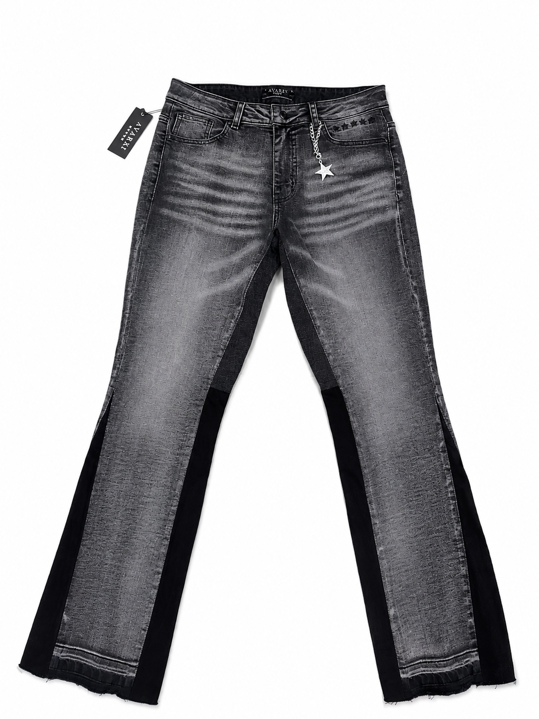AVARRI STARS FLARED JEANS DARK GREY