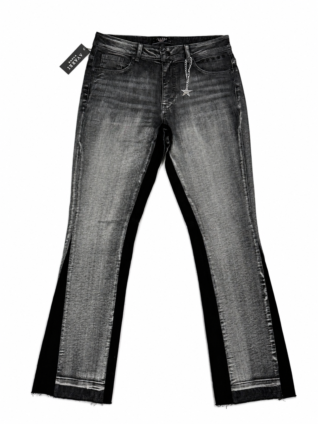 AVARRI FLARED JEANS LIGHT GREY