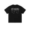 AVARRI STARS DRIP TEE JET BLACK