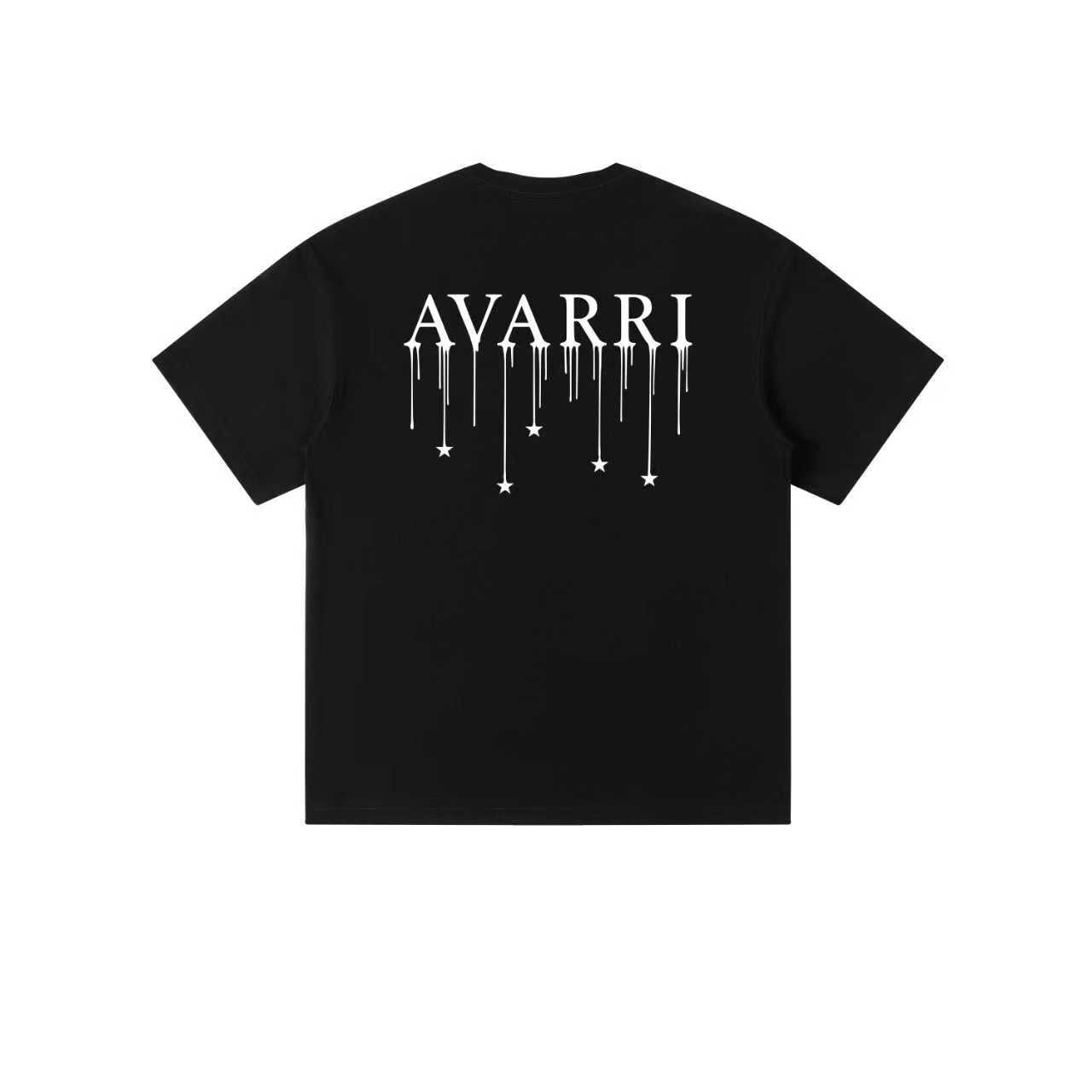 AVARRI STARS DRIP TEE JET BLACK