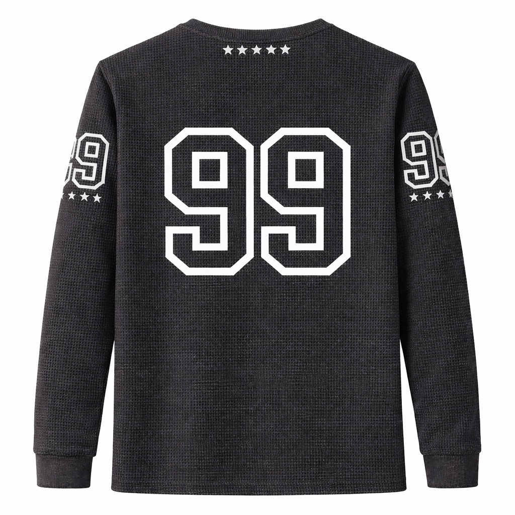 AVARRI 99 STARS CHARCOAL GREY LONG SLEEVE JERSEY