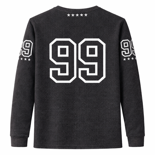 AVARRI 99 STARS CHARCOAL GREY LONG SLEEVE JERSEY