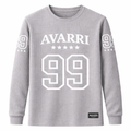 AVARRI 99 STARS MARL GREY LONG SLEEVE JERSEY