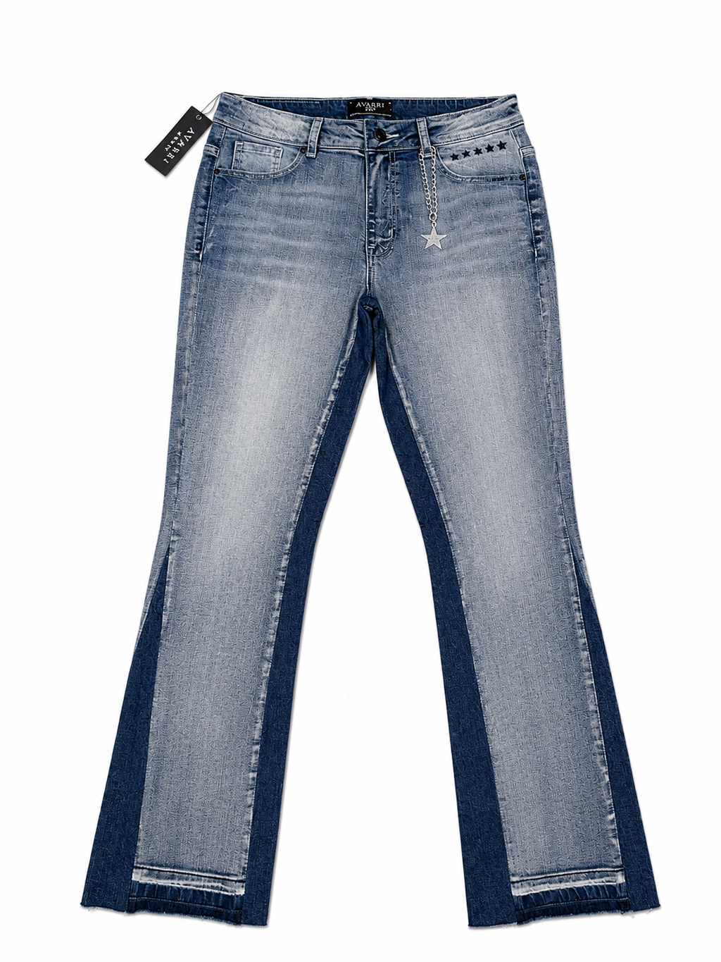 AVARRI FLARED JEANS WASHED BLUE