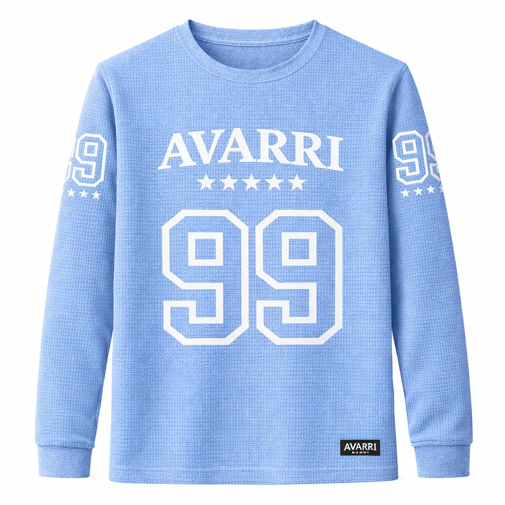 AVARRI 99 STARS SKY BLUE LONG SLEEVE JERSEY