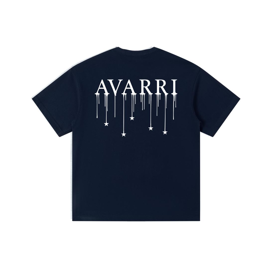AVARRI STARS DRIP TEE DEEP NAVY