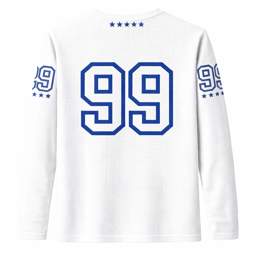 AVARRI 99 STARS WHITE LONG SLEEVE JERSEY