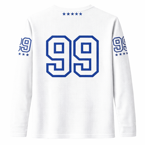 AVARRI 99 STARS WHITE LONG SLEEVE JERSEY