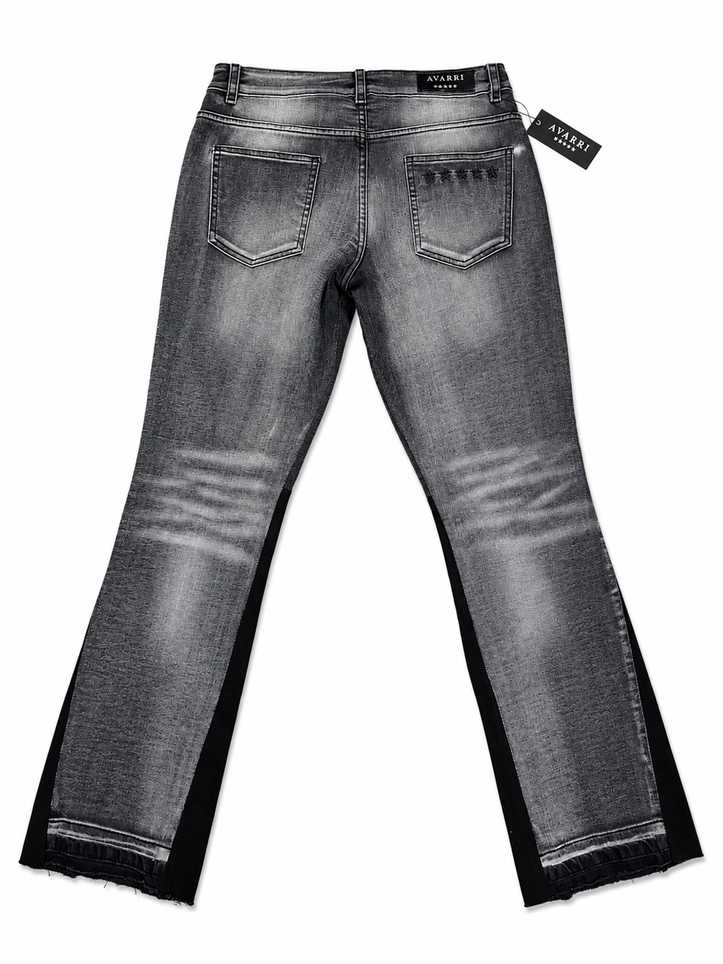 AVARRI STARS FLARED JEANS DARK GREY
