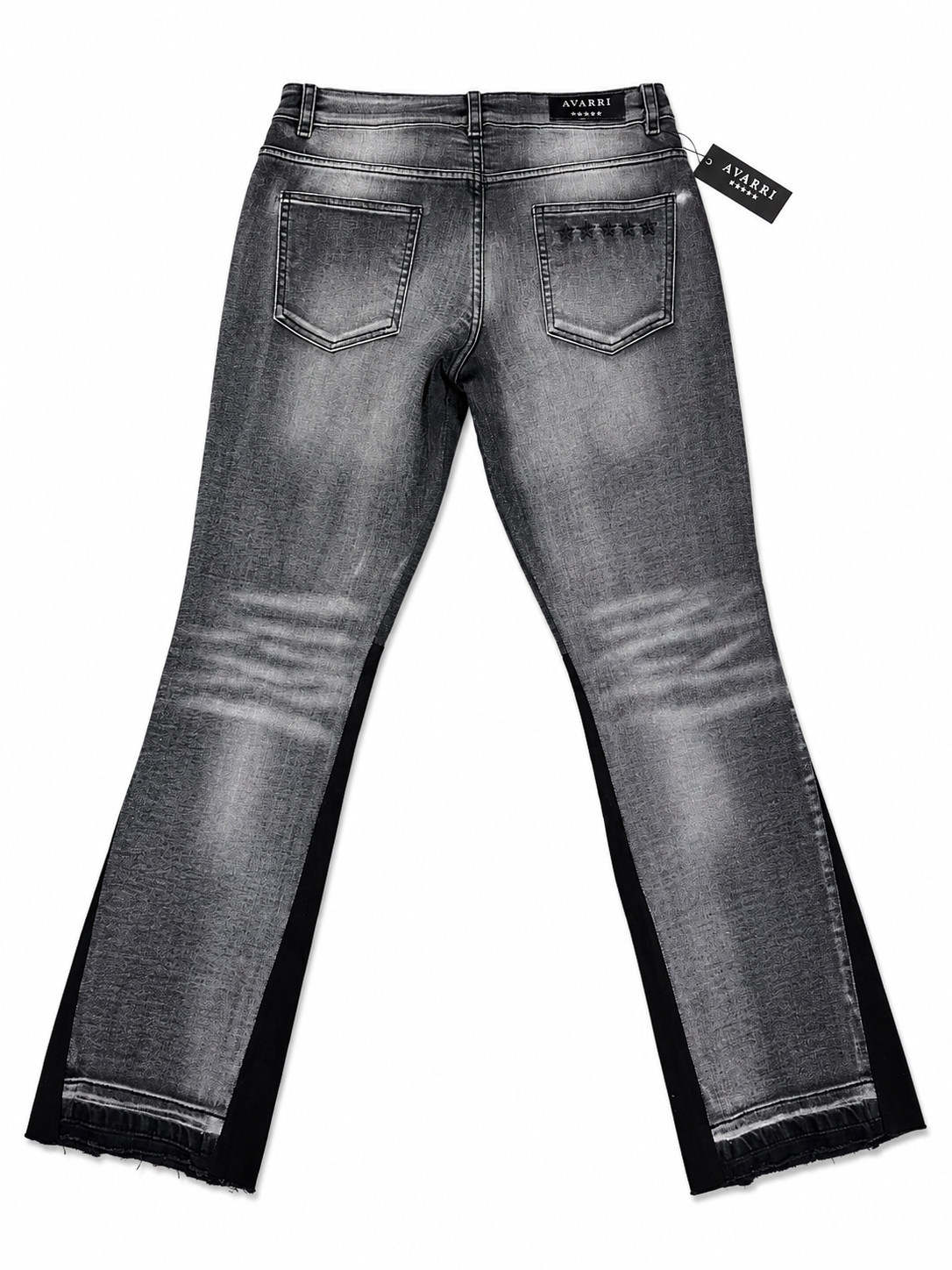 AVARRI STARS FLARED JEANS DARK GREY