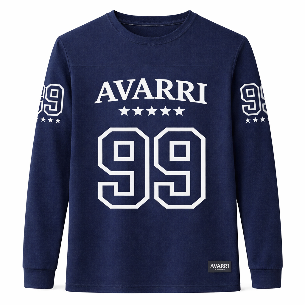 AVARRI 99 STARS NAVY LONG SLEEVE JERSEY