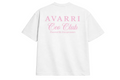 AVARRI CEO CLUB TEE WHITE BABY PINK PRINT