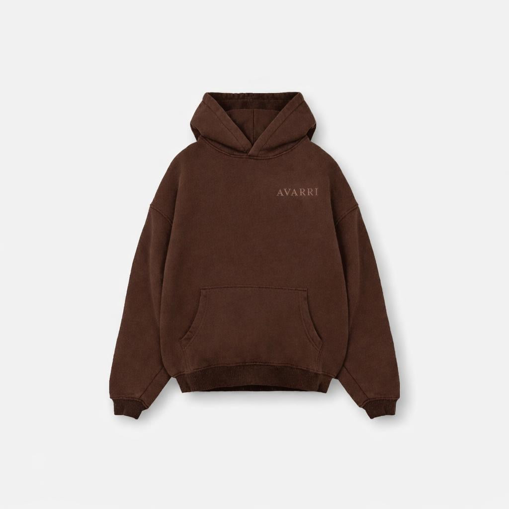 AVARRI STARS PULL OVER HOODIE MOCHA