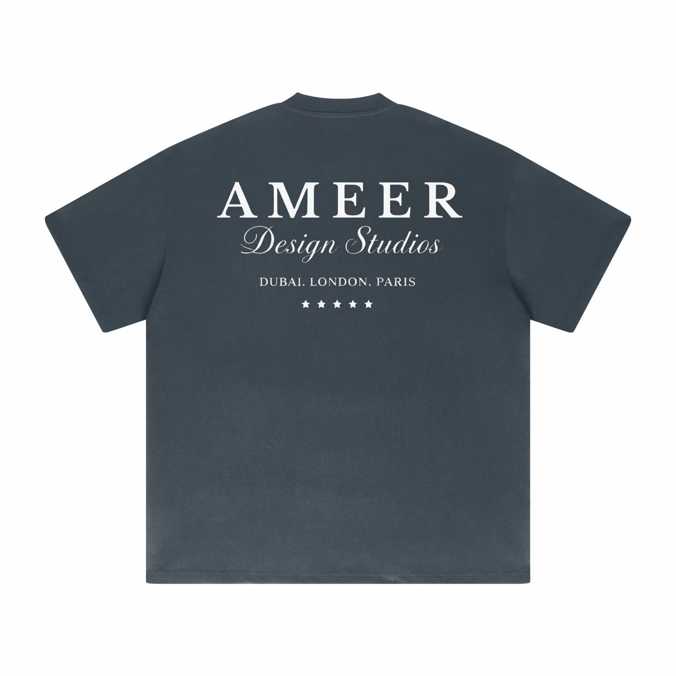 AMEER DESIGN STUDIO LUXE TEE HAZE BLUE