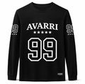 AVARRI 99 STARS JET BLACK LONG SLEEVE JERSEY