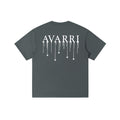 AVARRI STARS DRIP TEE CHARCOAL GREY