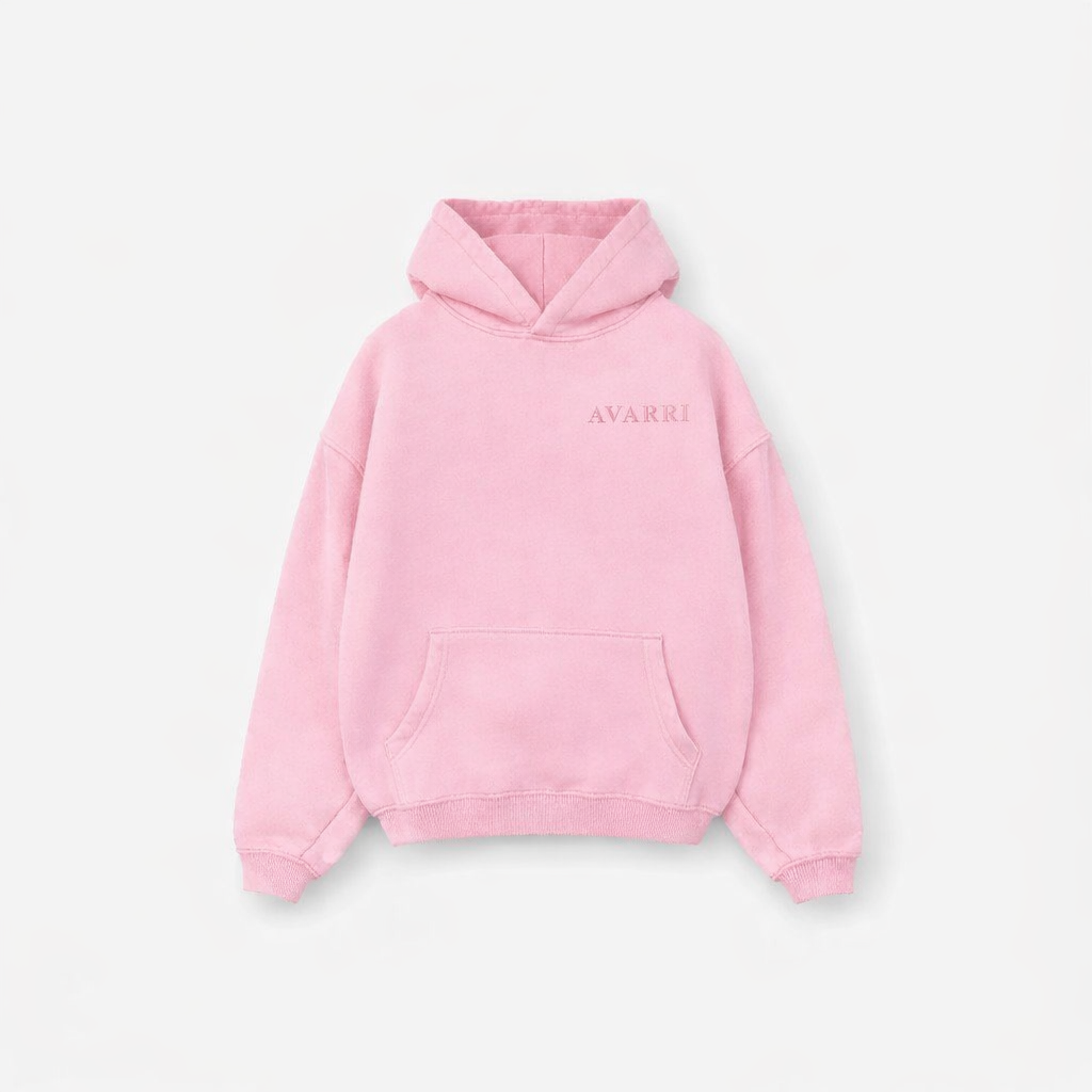 AVARRI STARS PULL OVER HOODIE CANDY PINK