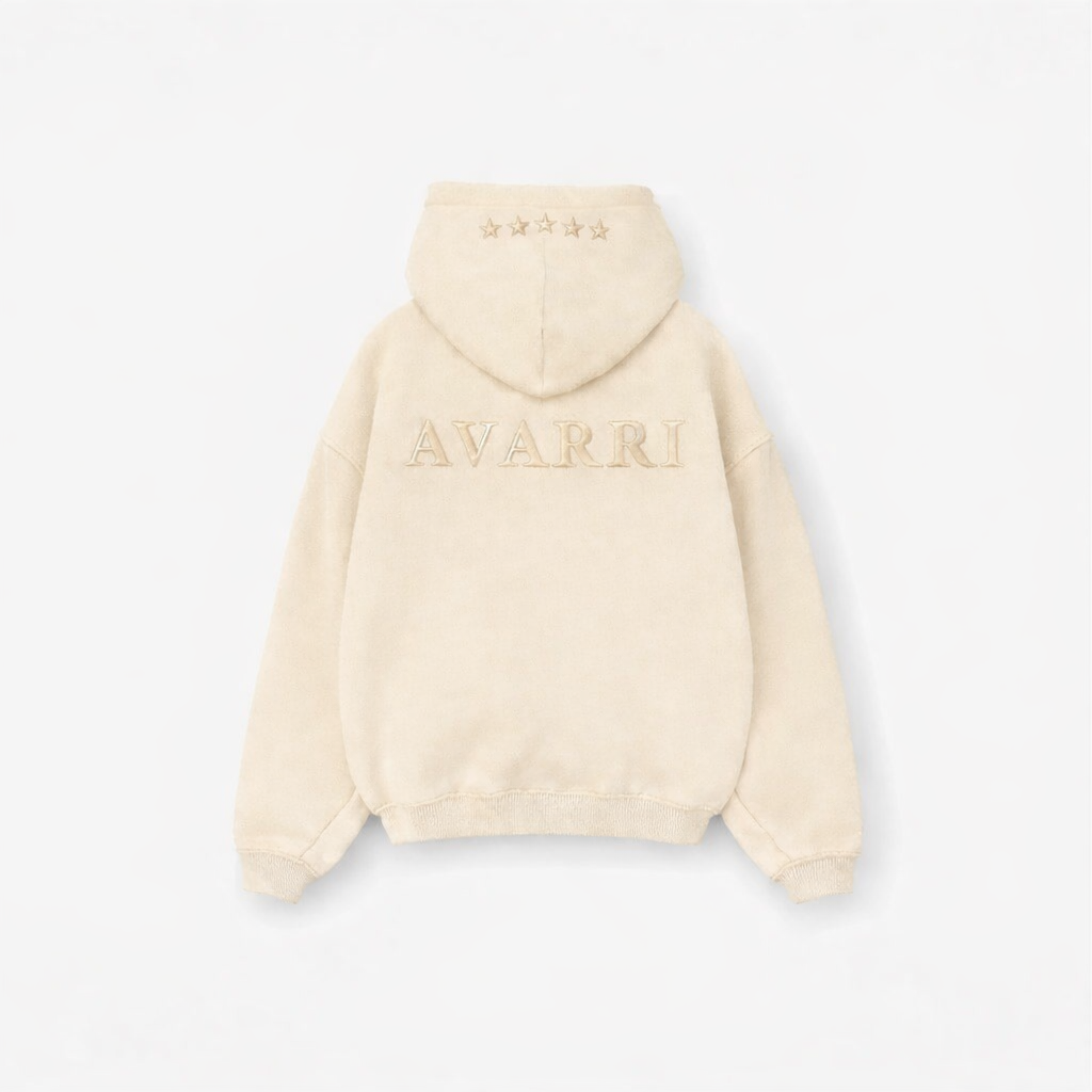 AVARRI STARS PULL OVER HOODIE VANILLA