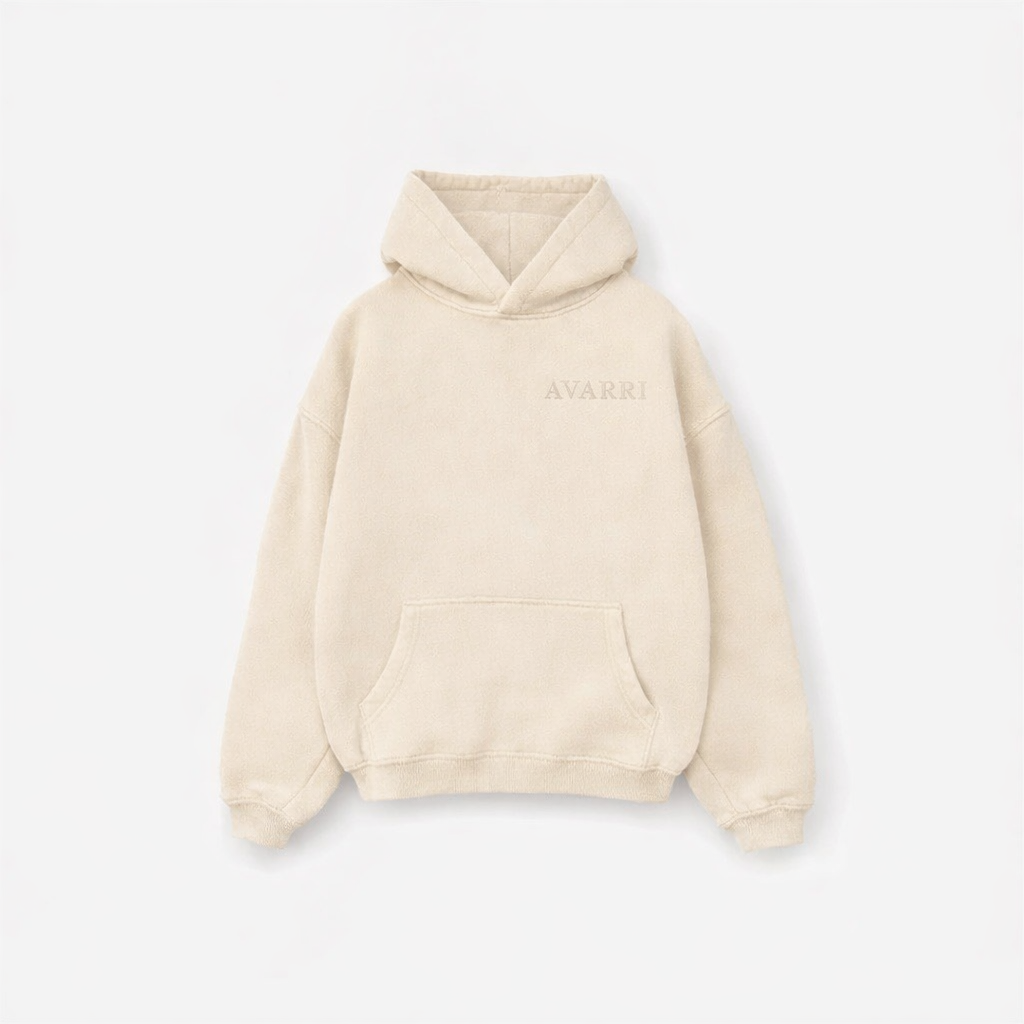 AVARRI STARS PULL OVER HOODIE VANILLA