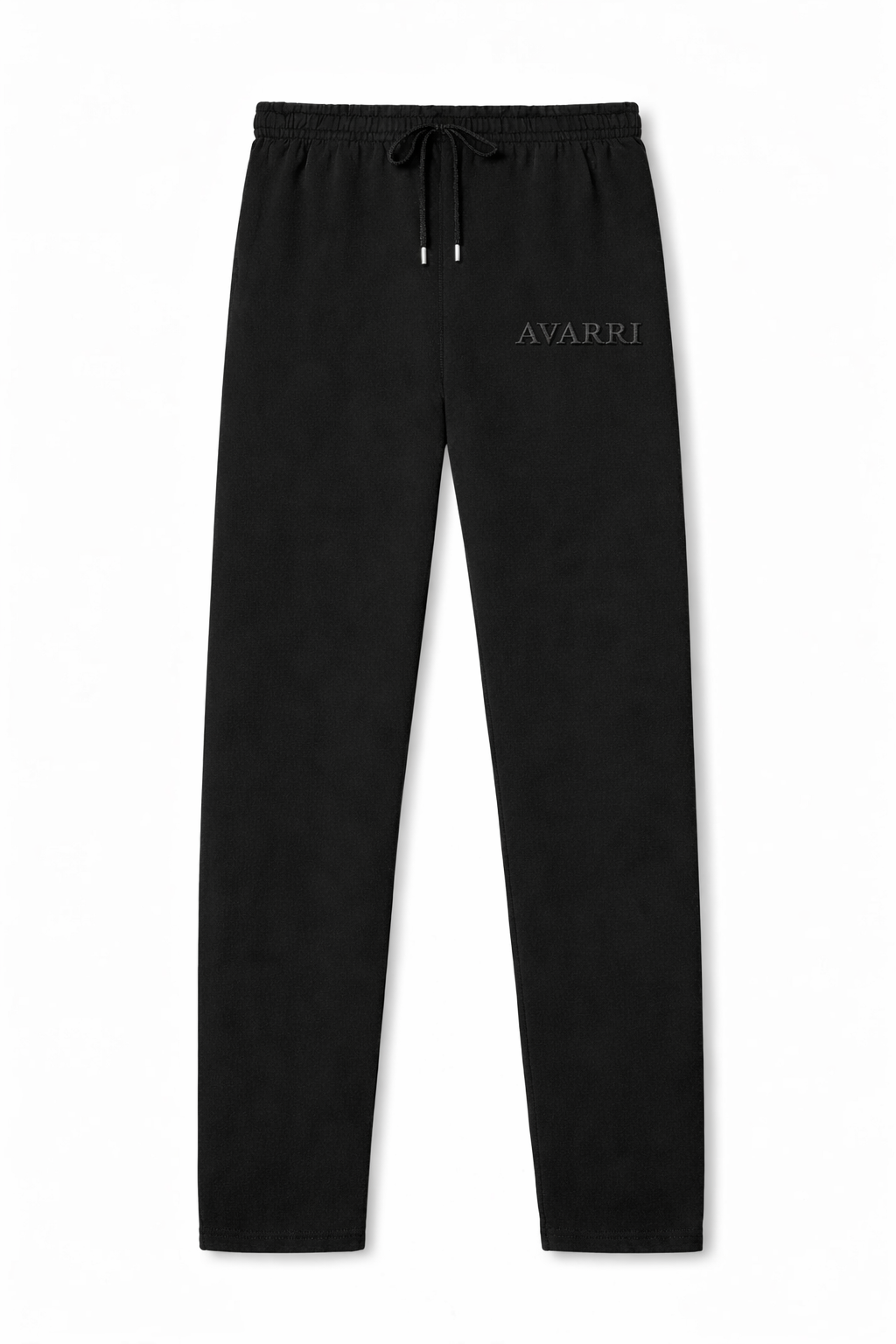AVARRI STARS JET BLACK STRAIGHT LEG SWEATPANTS