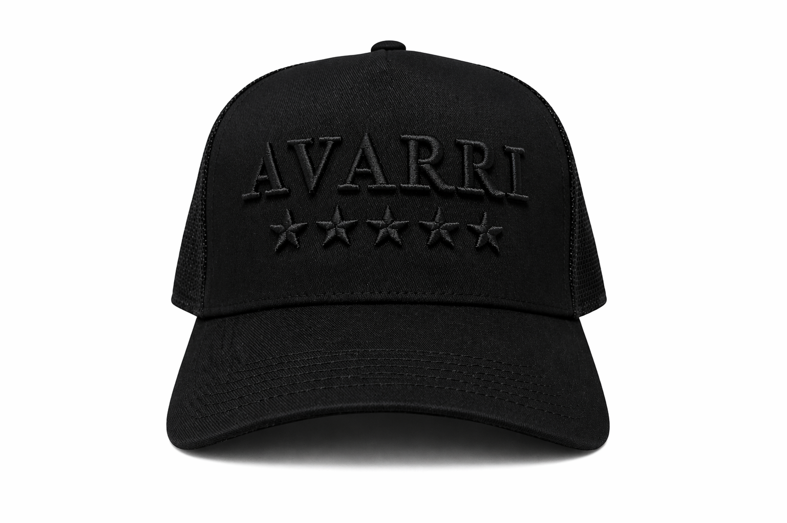AVARRI STARS BLACK TRUCKER CAP