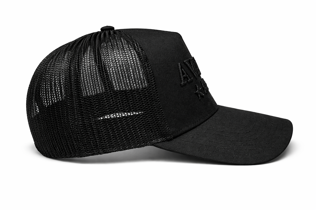 AVARRI STARS BLACK TRUCKER CAP